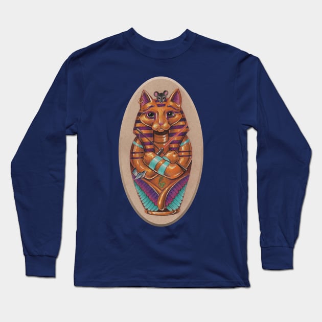 Kitty Sarcophagus (or Sarcatagus?) Long Sleeve T-Shirt by justteejay